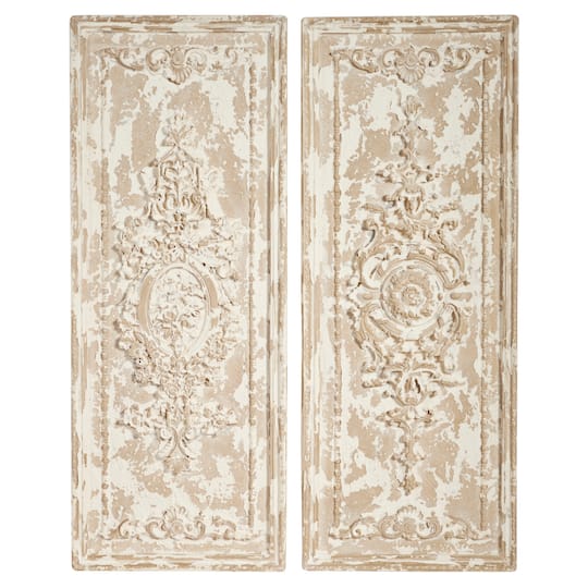 41" Beige Vintage Wall Decor Set